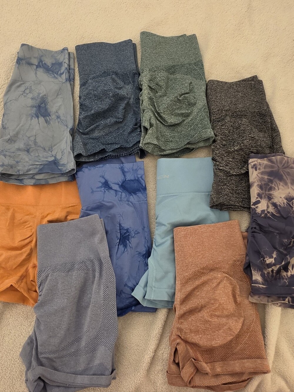 10 PAIRS Scrunch Booty Exercise Shorts
